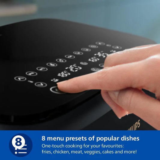 Oferta de Aniversario de Cantidad Limitada:Philips 3000 Series NA352/00 - Freidora de Aire de Doble Cesta, 9L, 8 en 1