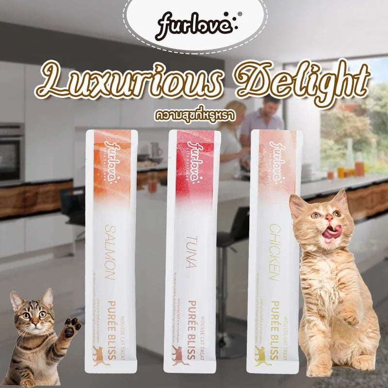 FURLOVE ขนมแมวเลียโซเดียมต่ำ รสกลมกล่อม 15กรัม