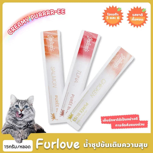 FURLOVE ขนมแมวเลียโซเดียมต่ำ รสกลมกล่อม 15กรัม