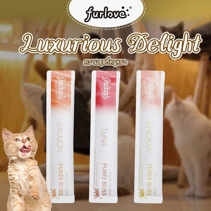FURLOVE ขนมแมวเลียโซเดียมต่ำ รสกลมกล่อม 15กรัม