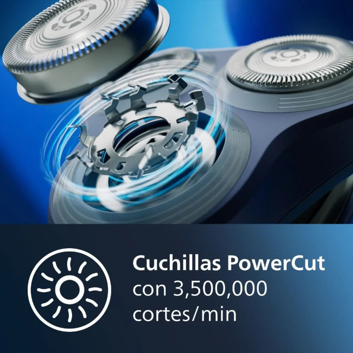 PHILIPS | Afeitadora Philips Serie 1000 PowerCut S1881/02 en Húmedo y Seco
