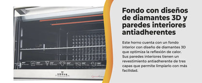 URSUS TROTTER | Horno Eléctrico 80 Litros Ut-Backofen- Ursus Trotter