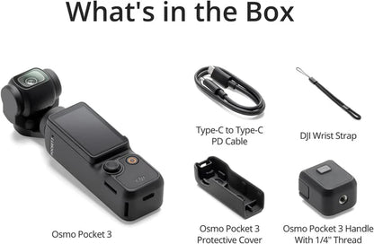 Oferta de Aniversario de Cantidad Limitada: DJI Osmo Pocket 3, Cámaras de Vlogging con CMOS de 1'' y Cámara de Vlog 4K/120fps, Estabilización de 3 Ejes, Enfoque Rápido, Seguimiento de Rostros/Objetos,
